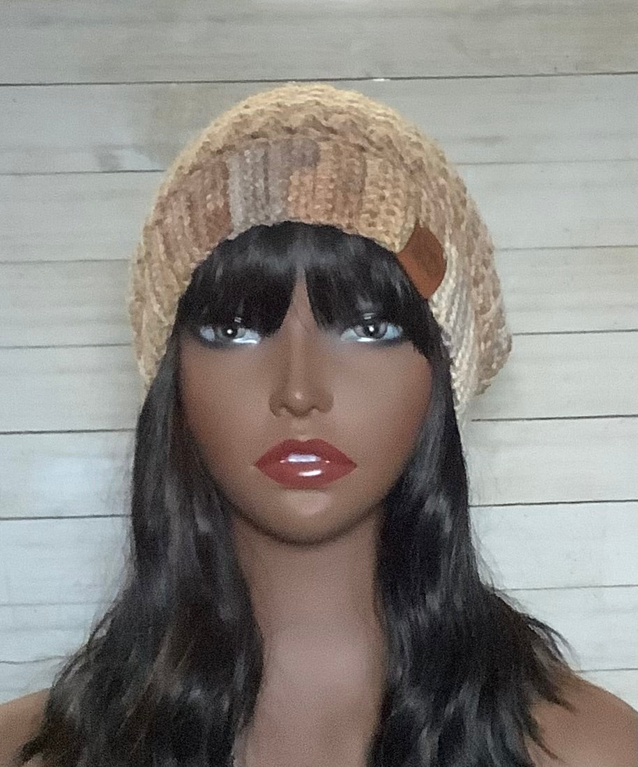 Crochet Beanie Hat with Pom-Pom