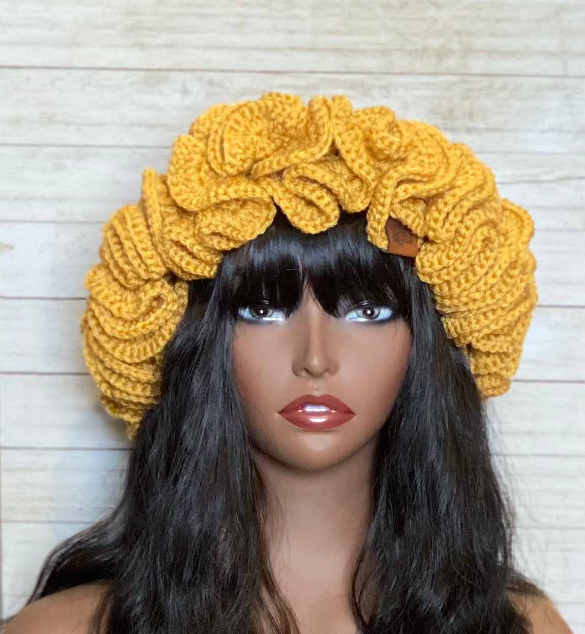 Crochet Ruffle Hat