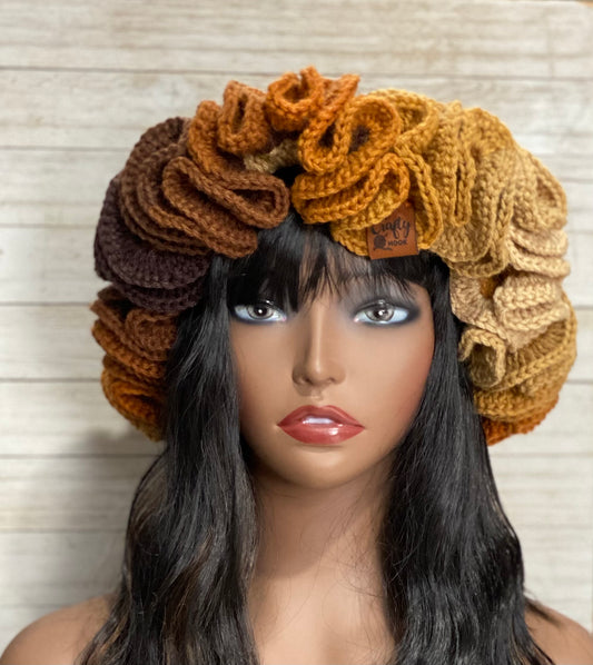 Crochet Ruffle Hat