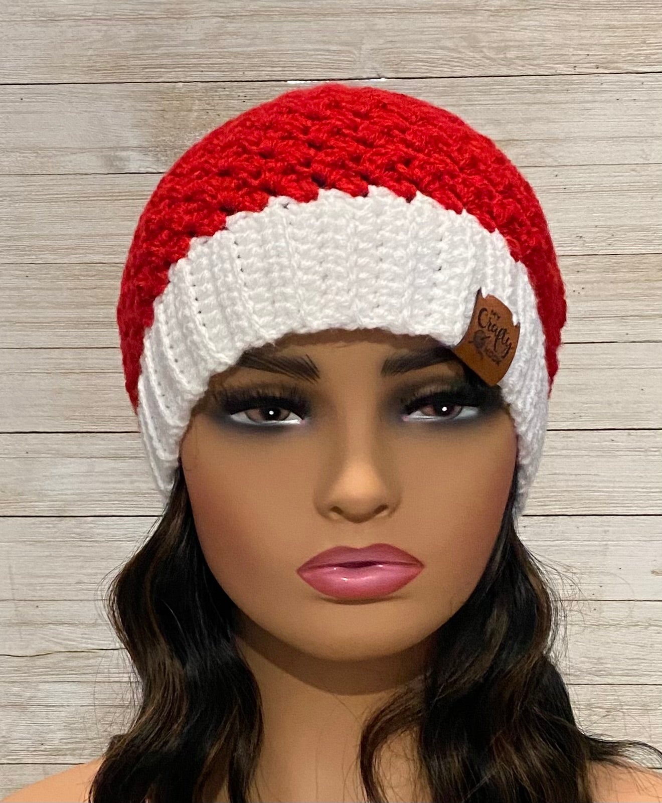 Crochet Slouchy Santa Hat