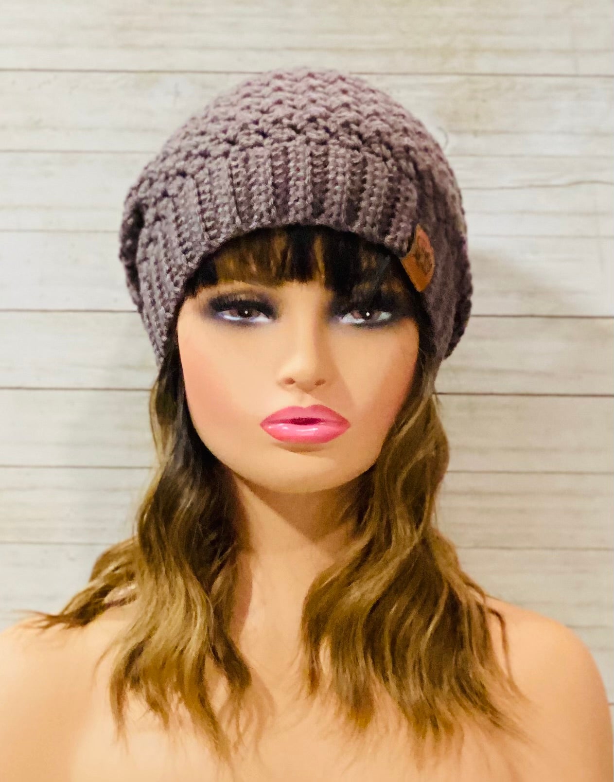 Crochet Beanie Hat with Pom-Pom