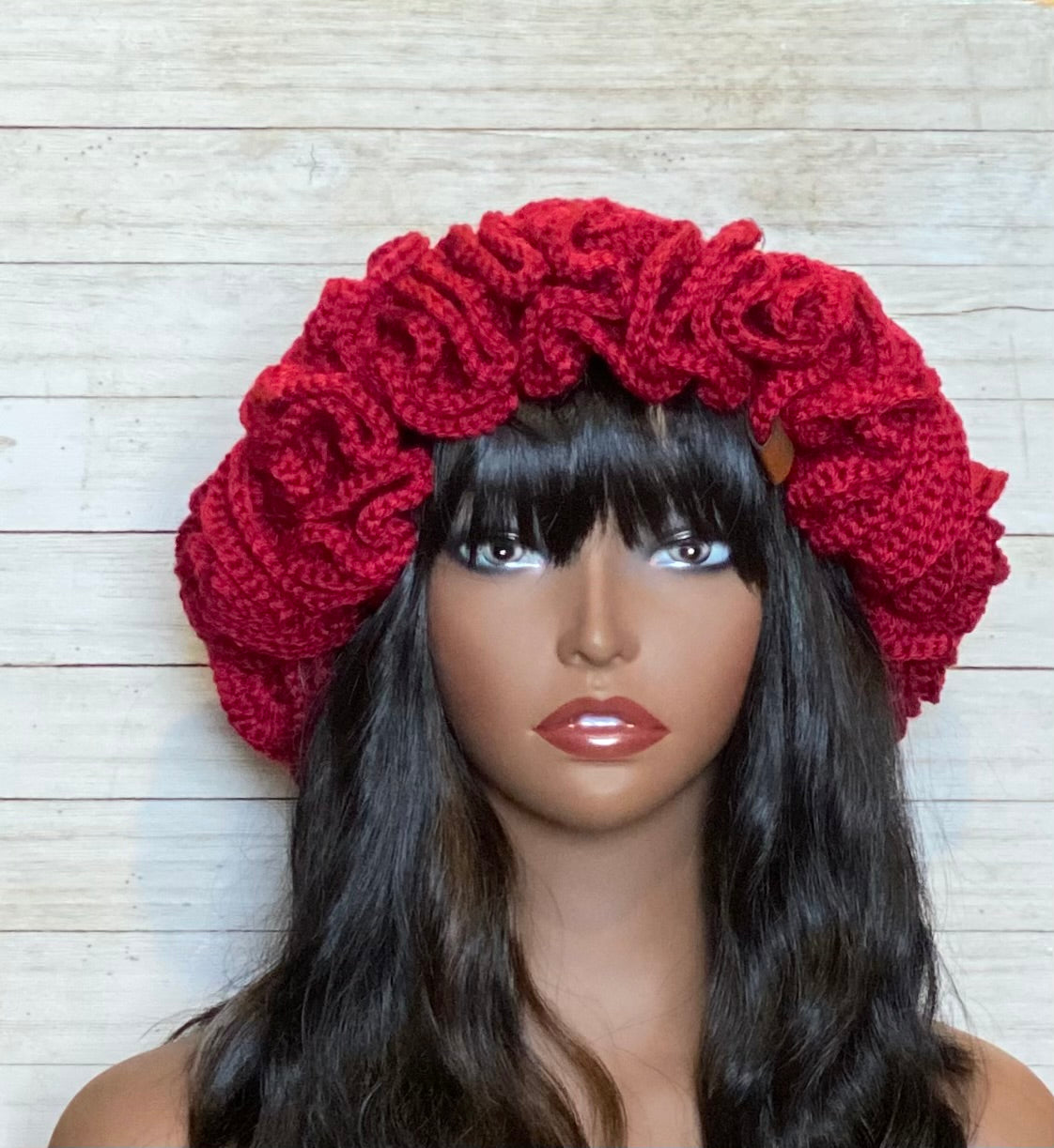Crochet Ruffle Hat