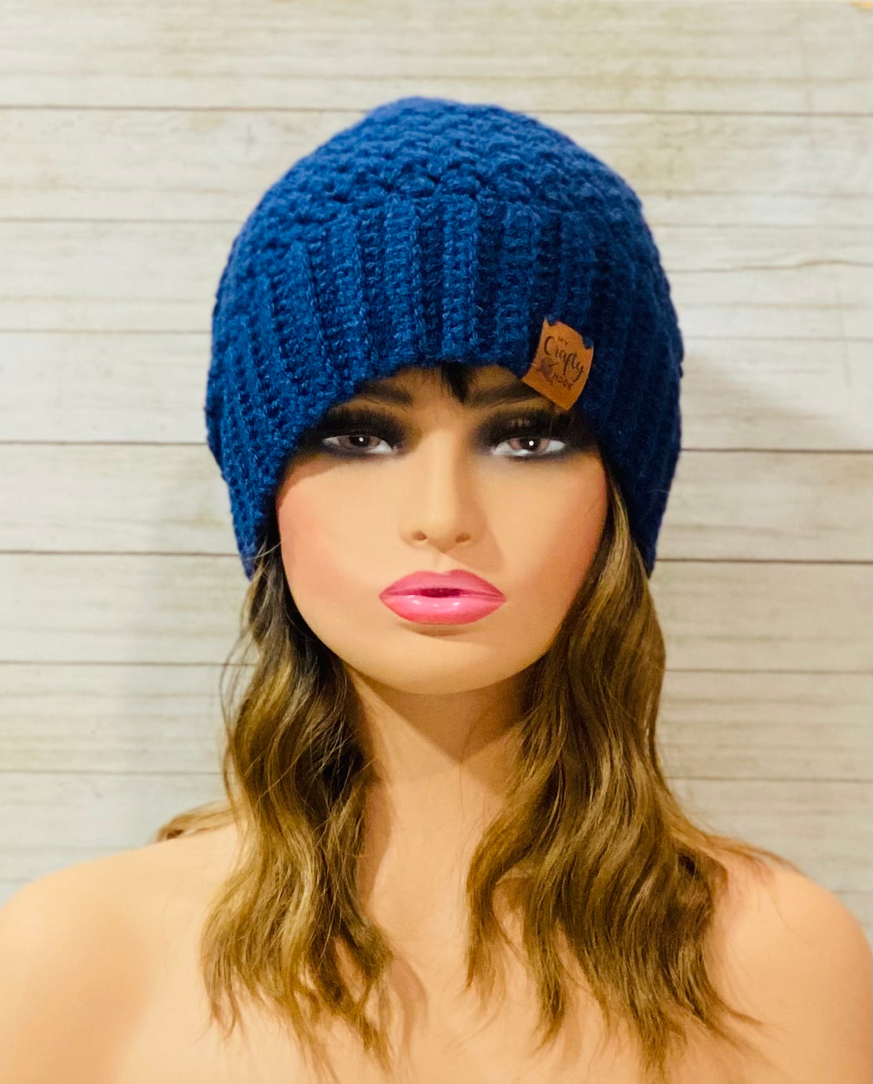 Crochet Beanie Hat with Pom-Pom