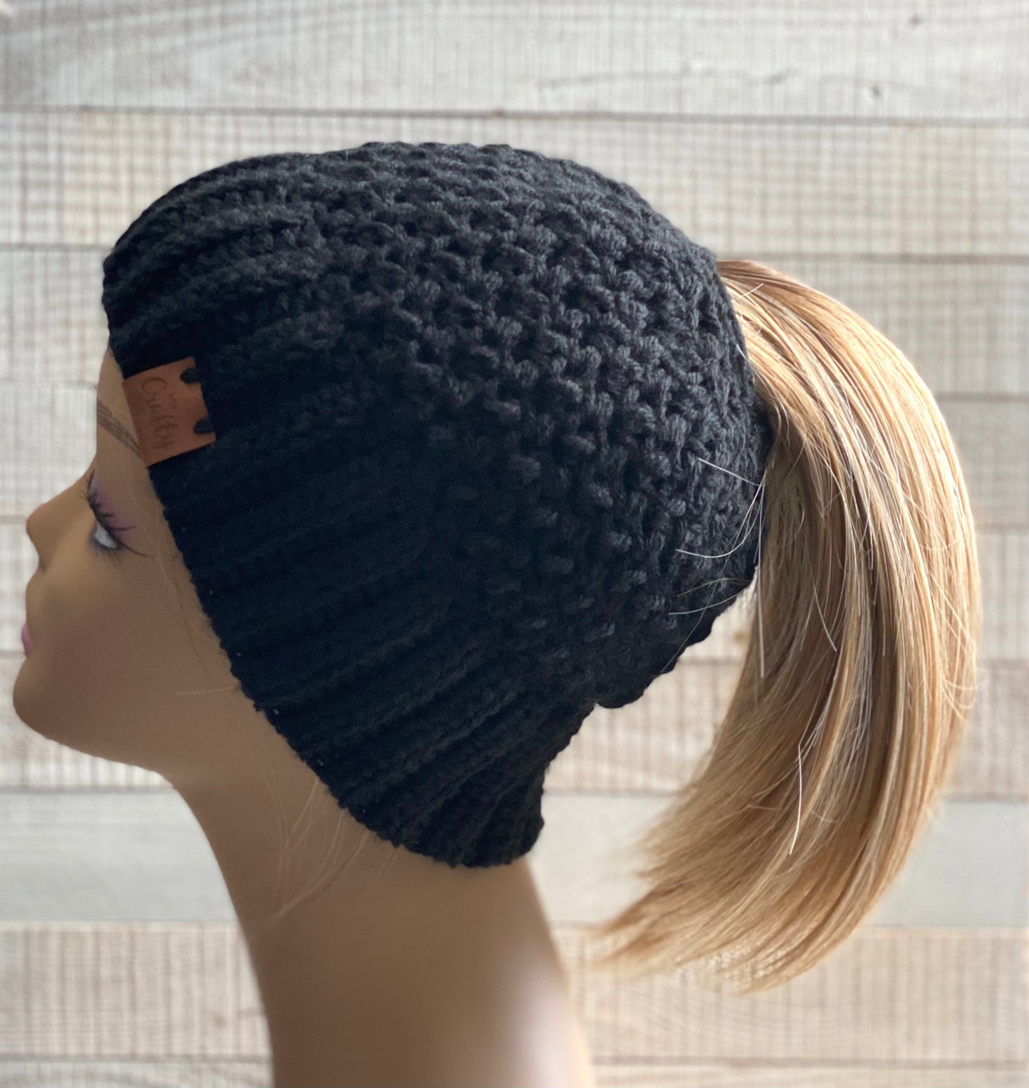 Crochet Ponytail Hat