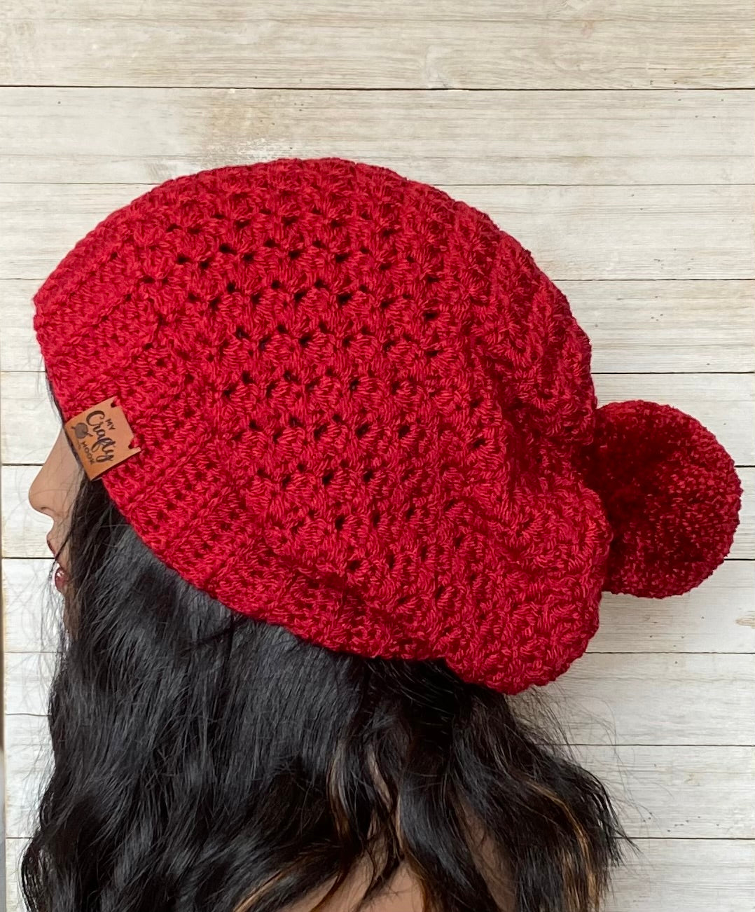 Crochet Beanie Hat with Pom-Pom