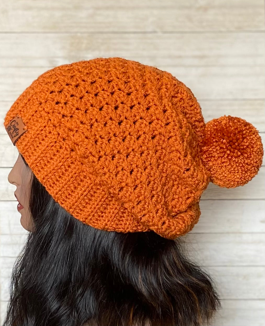 Crochet Beanie Hat with Pom-Pom