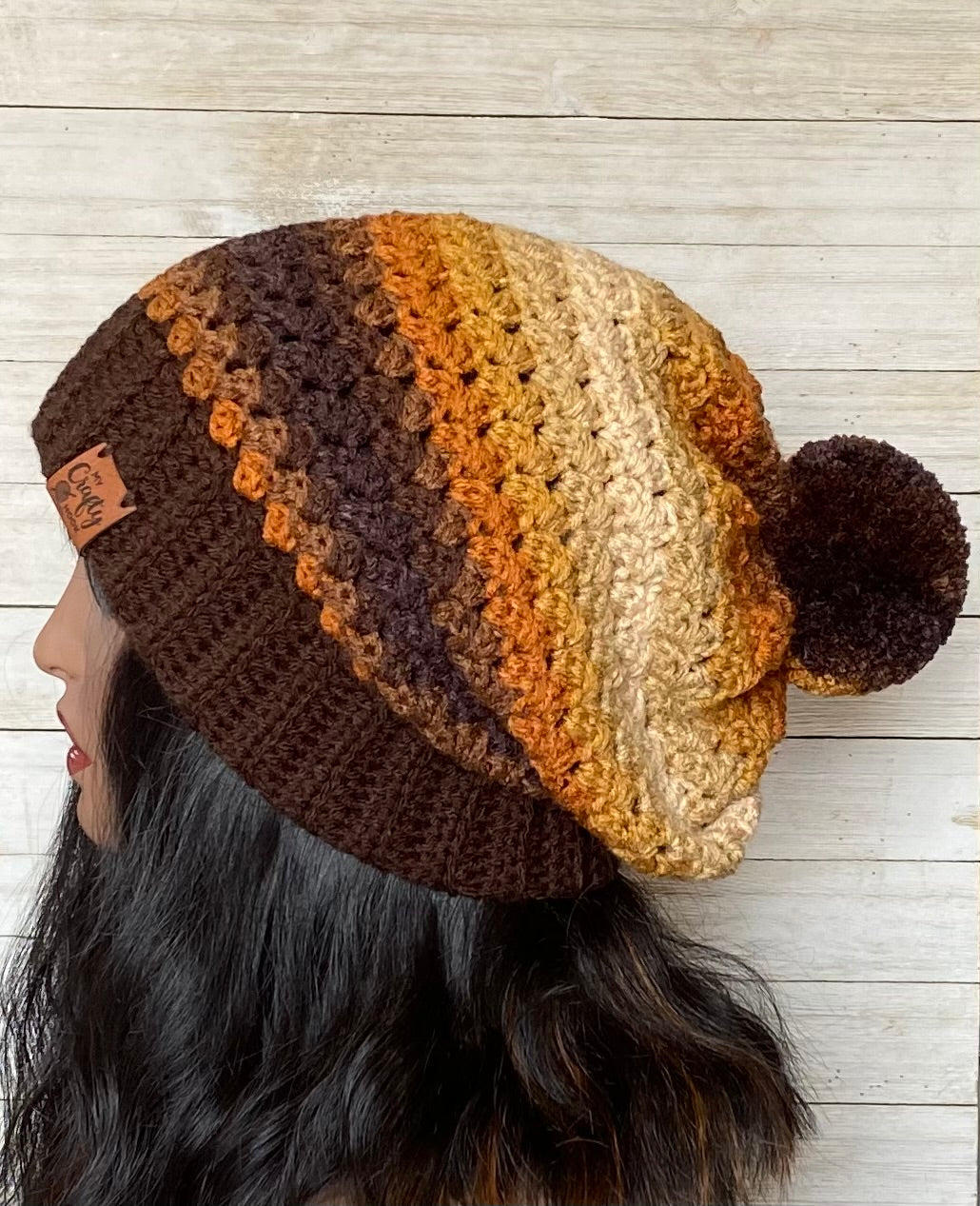 Crochet Beanie Hat with Pom-Pom