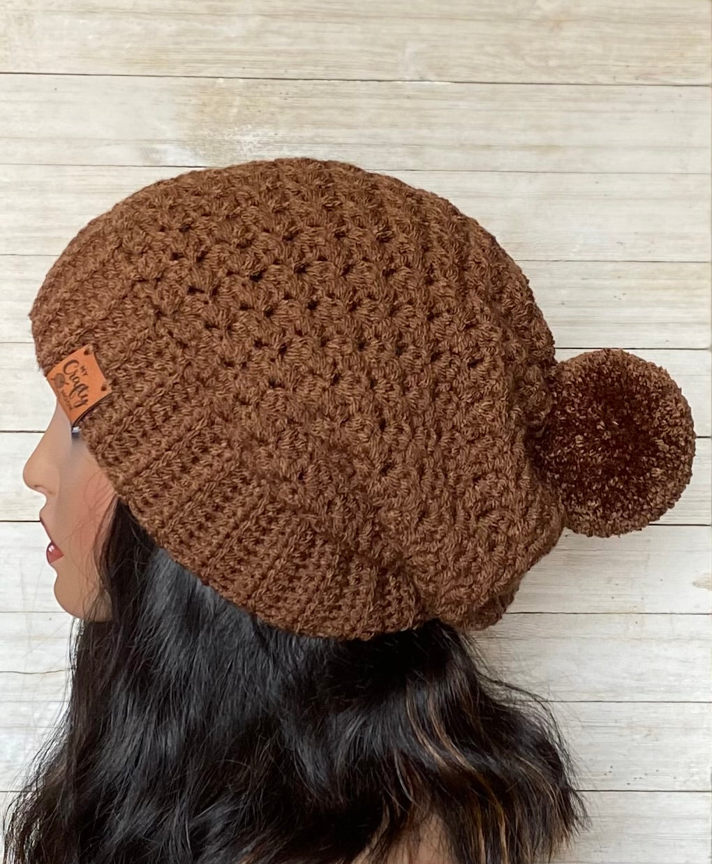 Crochet Beanie Hat with Pom-Pom