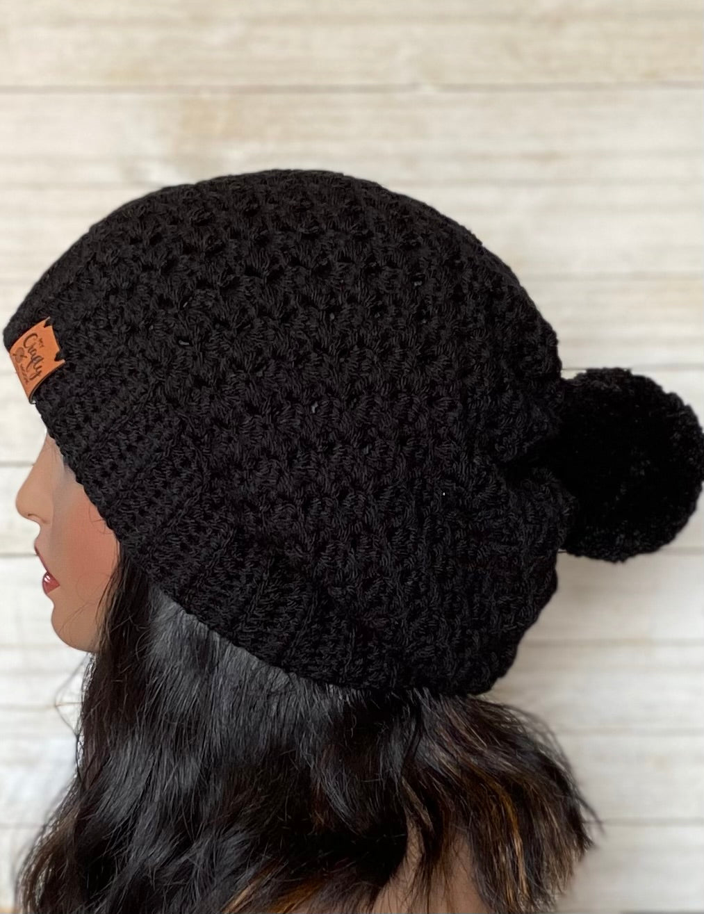 Crochet Beanie Hat with Pom-Pom