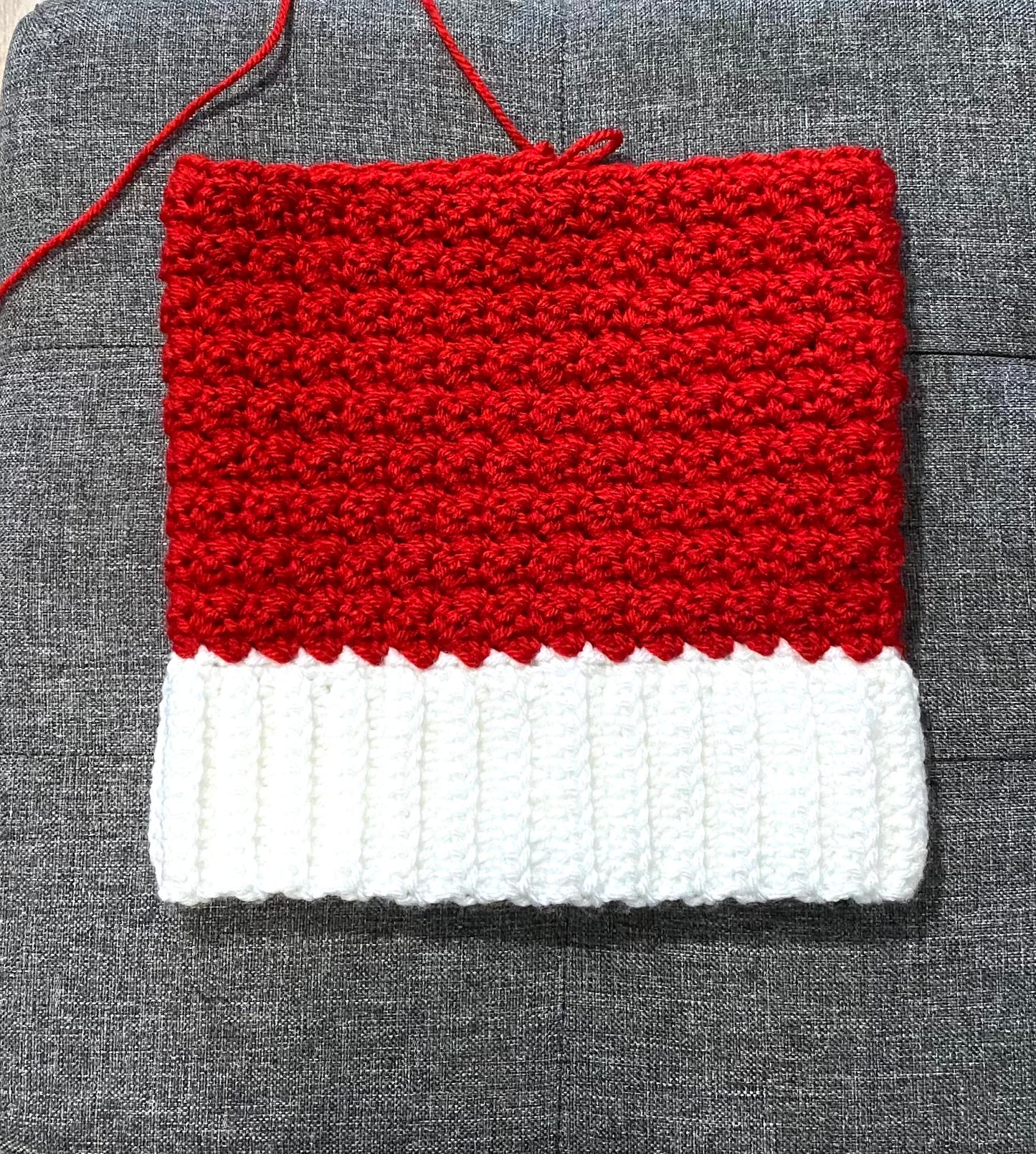 Crochet Slouchy Santa Hat